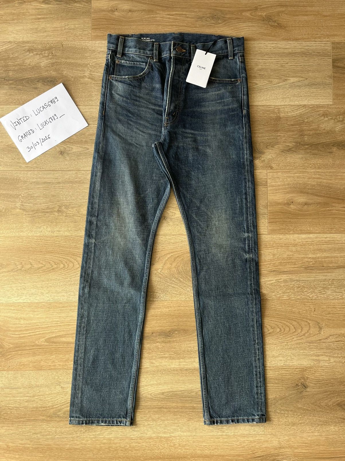 Celine Celine Blue Jean M_RE_003 Size US 30 / EU 46 - 2 Thumbnail