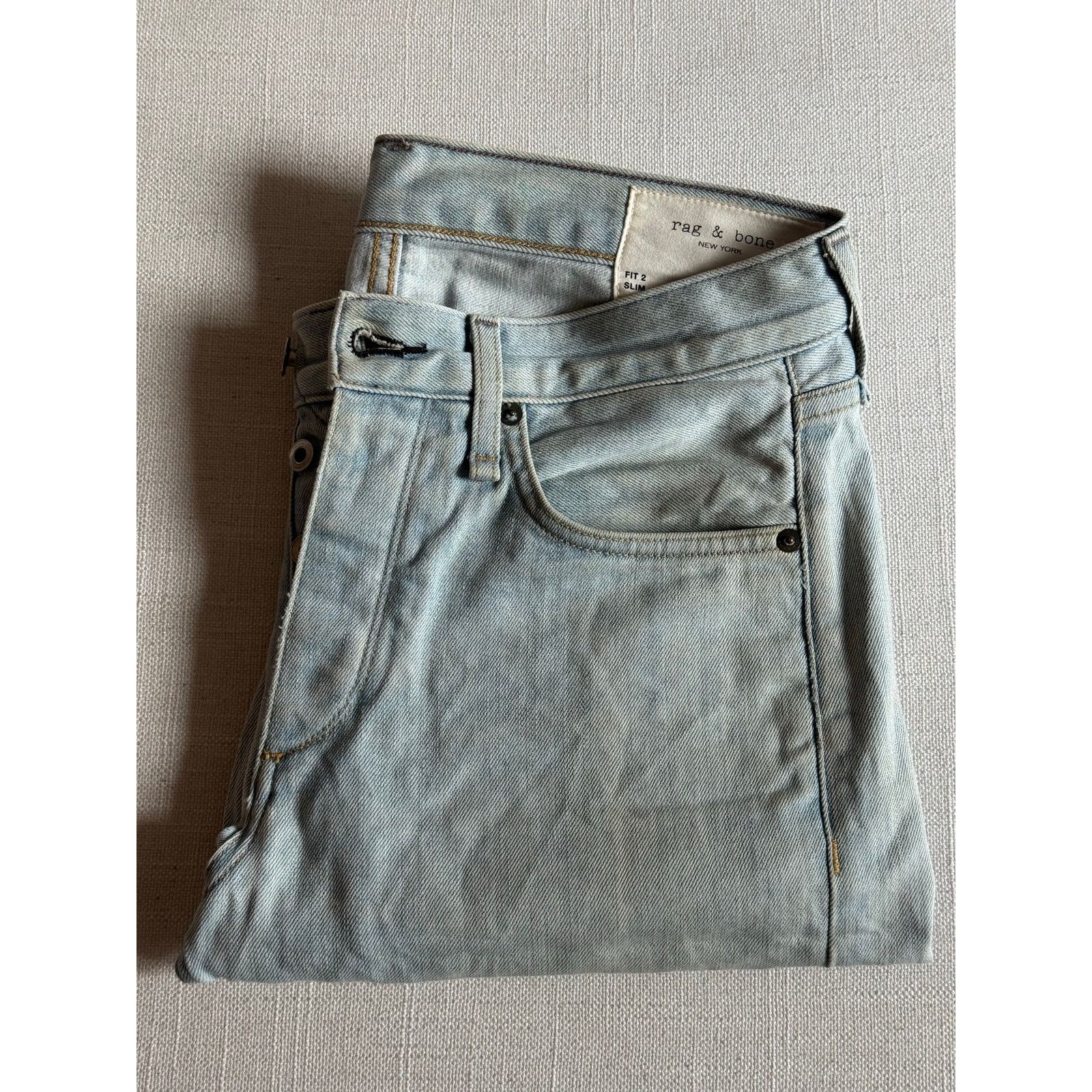 Rag & Bone Rag and Bone Fit 2 Jeans Light Wash Denim (size 30) Size US 30 / EU 46 - 2 Thumbnail