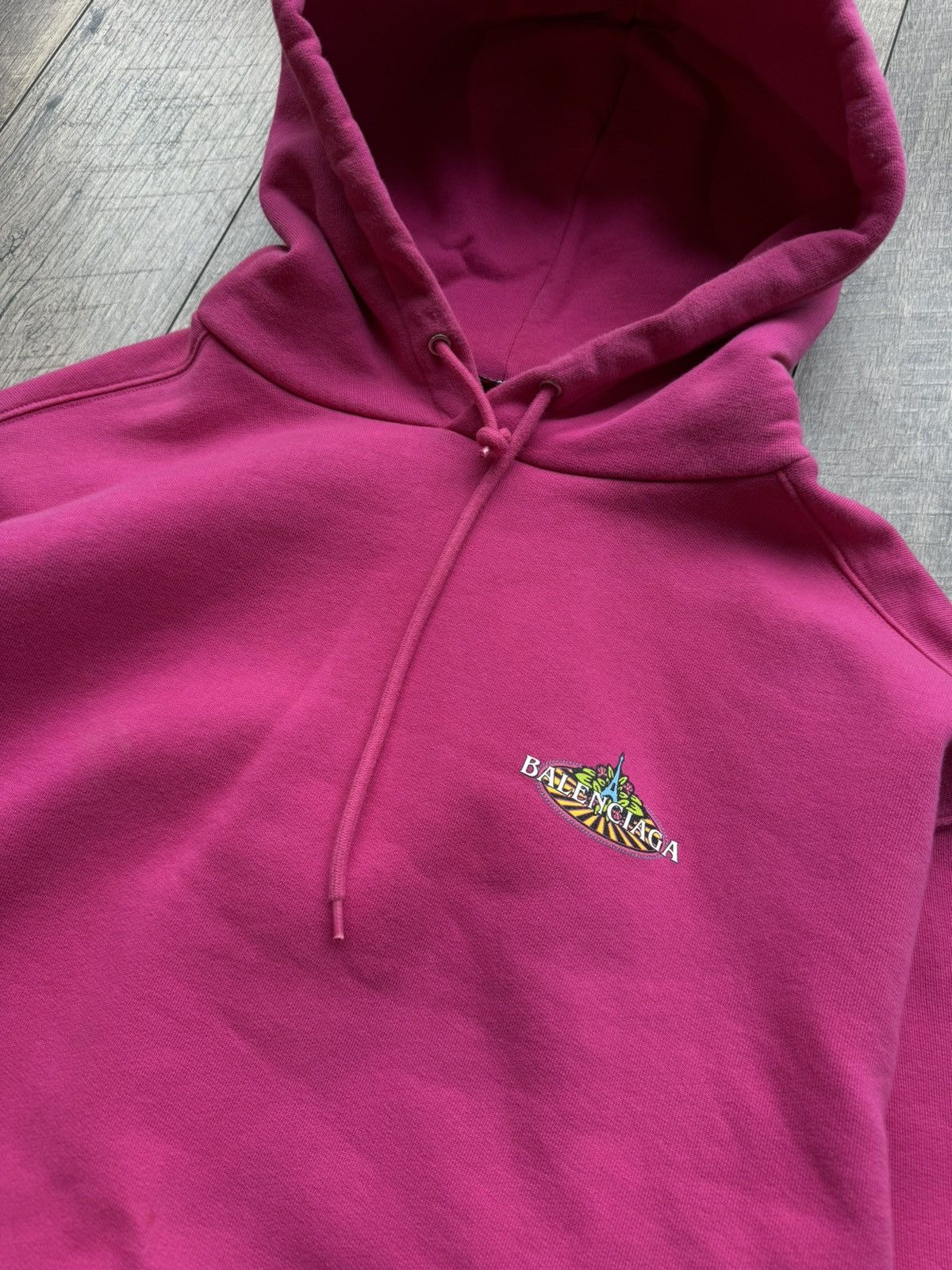 Balenciaga Balenciaga Pink Bonjour Hoodie pullover sweatshirt - XL Size US XL / EU 56 / 4 - 3 Thumbnail