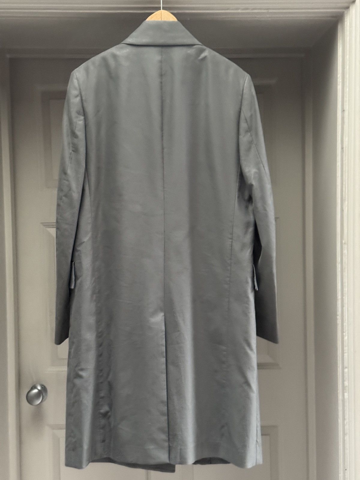 The Row The Row Mickey Double Breasted Cotton Coat Men's Grey Medium Size US M / EU 48-50 / 2 - 6 Thumbnail