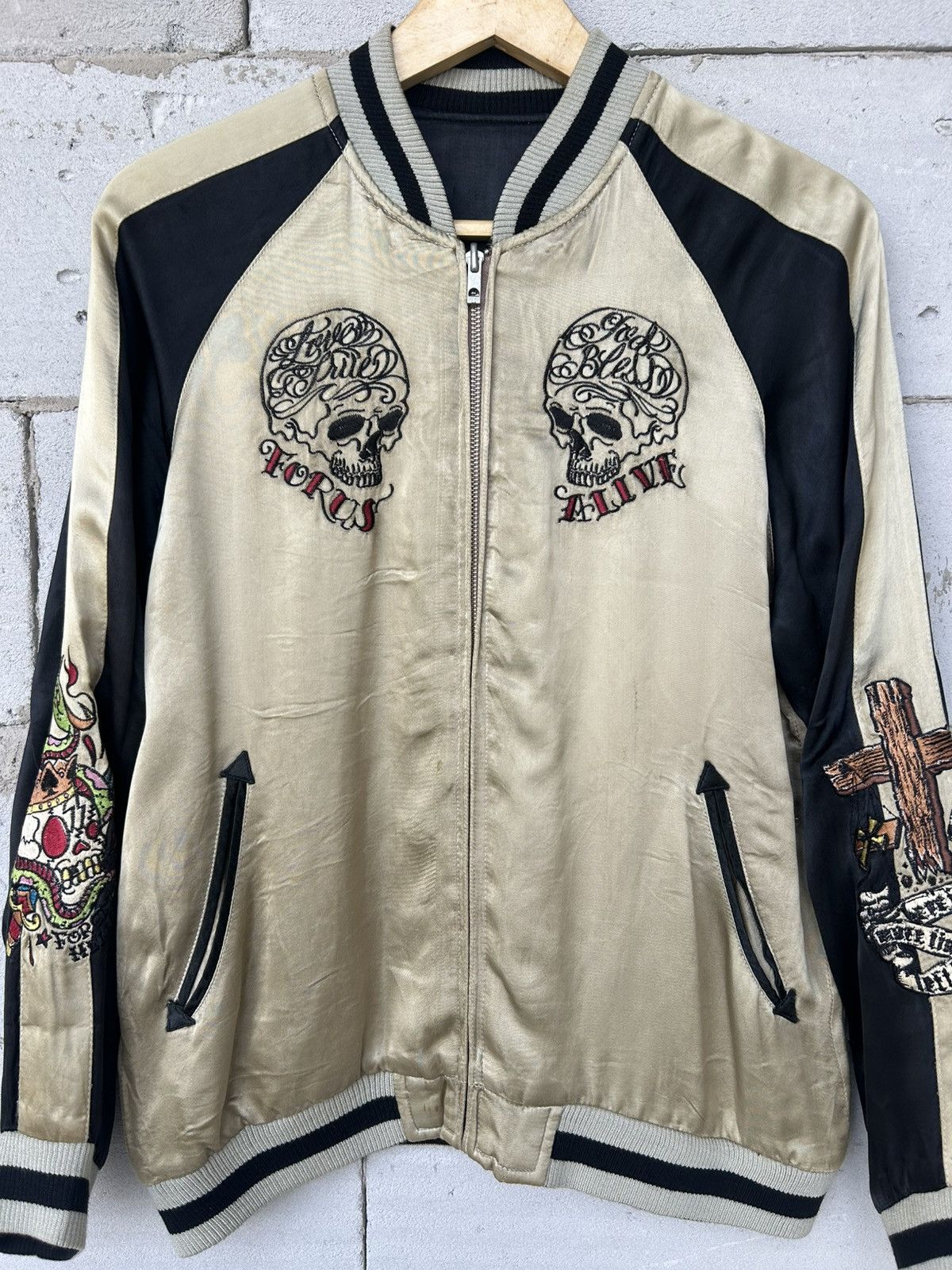 Hoshihime Switch Planning Rayon Reversible Sukajan Souvenir Jacket Size US M / EU 48-50 / 2 - 4 Thumbnail