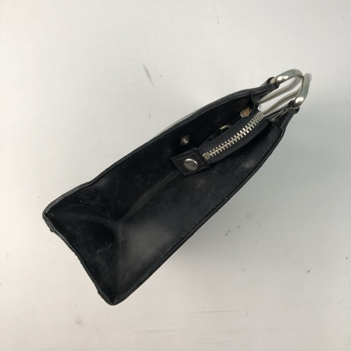 Yohji Yamamoto ‼️YES‼️ RARE Y’SACCS METAL HANDLE CARRY LEATHER BAG Size ONE SIZE - 3 Thumbnail