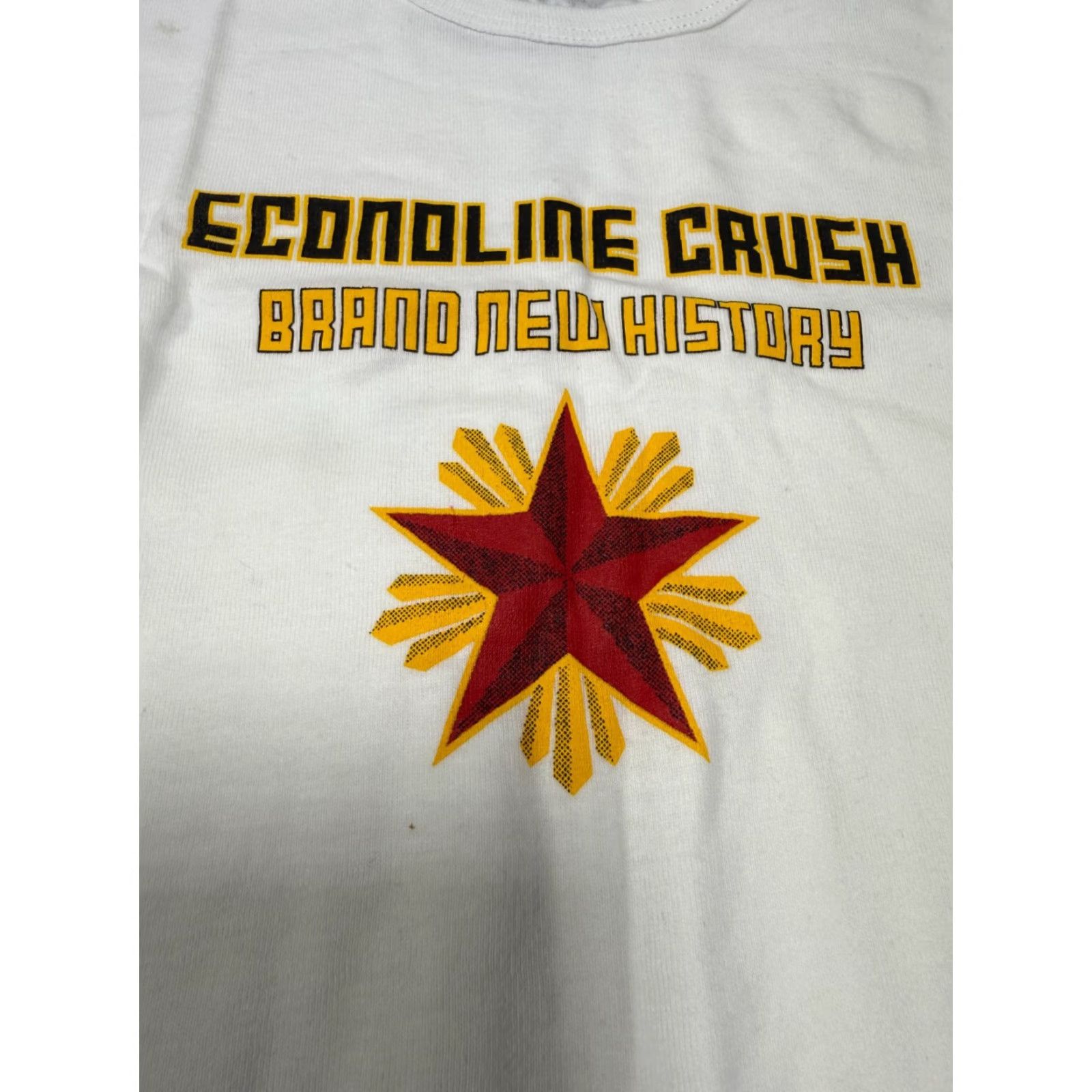 J Brand VINTAGE ECONOLINE CRUSH T-Shirt Unisex Adult M White Sleeveless Collectible 90s Band Tee Size M / US 6-8 / IT 42-44 - 3 Thumbnail