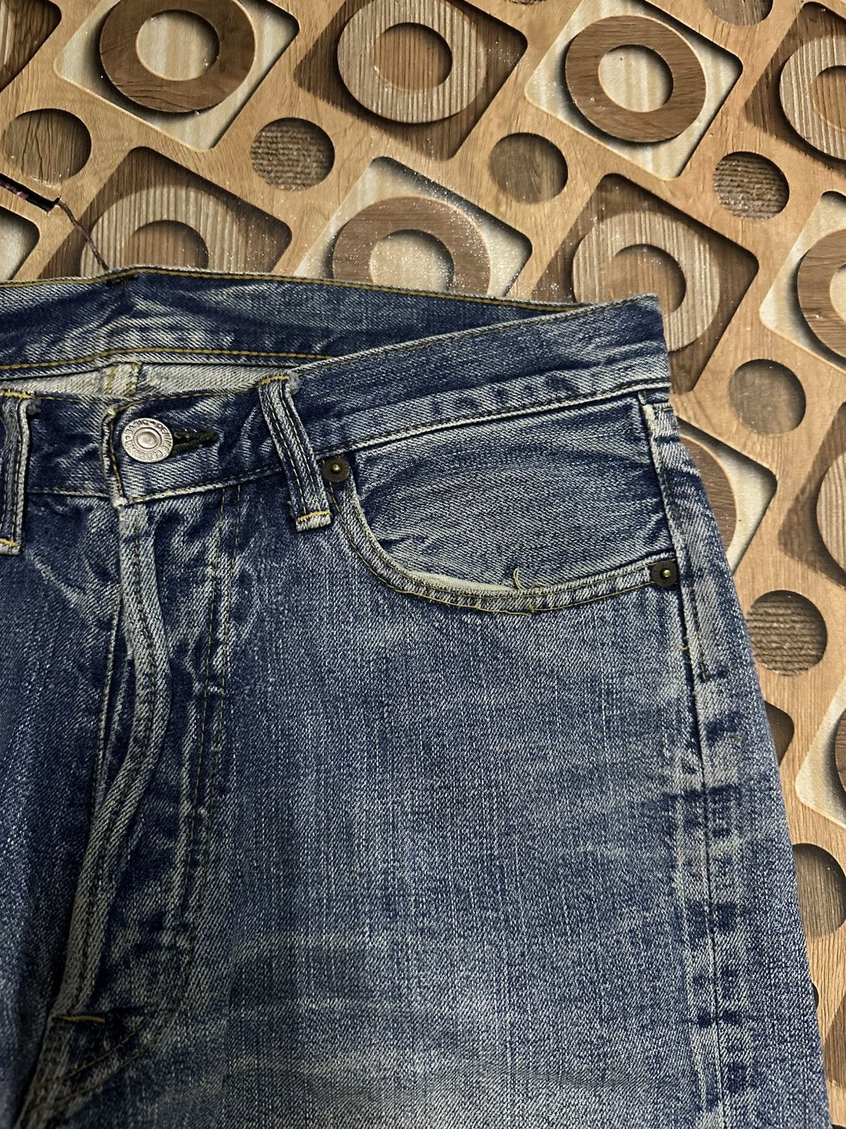 Denime Vintage 90’s DENIME Jeans Selvedge/Redline RARE Denim Pants Size US 31 - 6 Thumbnail
