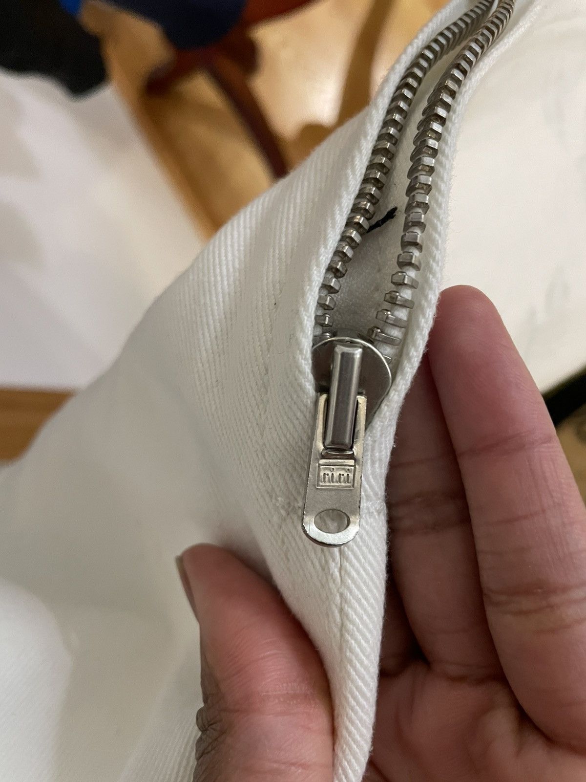 Fear of God Fear of god white denim size 33 Size US 33 - 3 Thumbnail