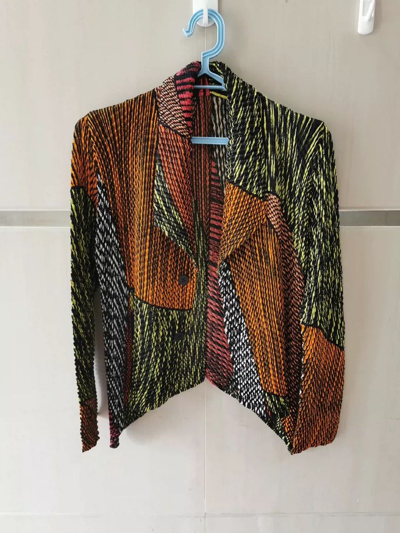 Issey Miyake Issey Miyake Pleated Colorblock Jacket - dmc Size US M / EU 48-50 / 2 - 1 Thumbnail