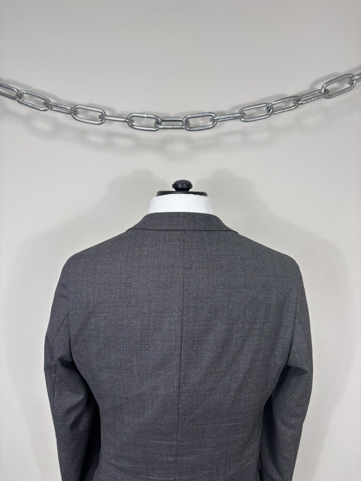 Hugo Boss Hugo Boss Men’s Grey Drago Super 120 Wool Blazer Jacket Size 38R - 12 Thumbnail