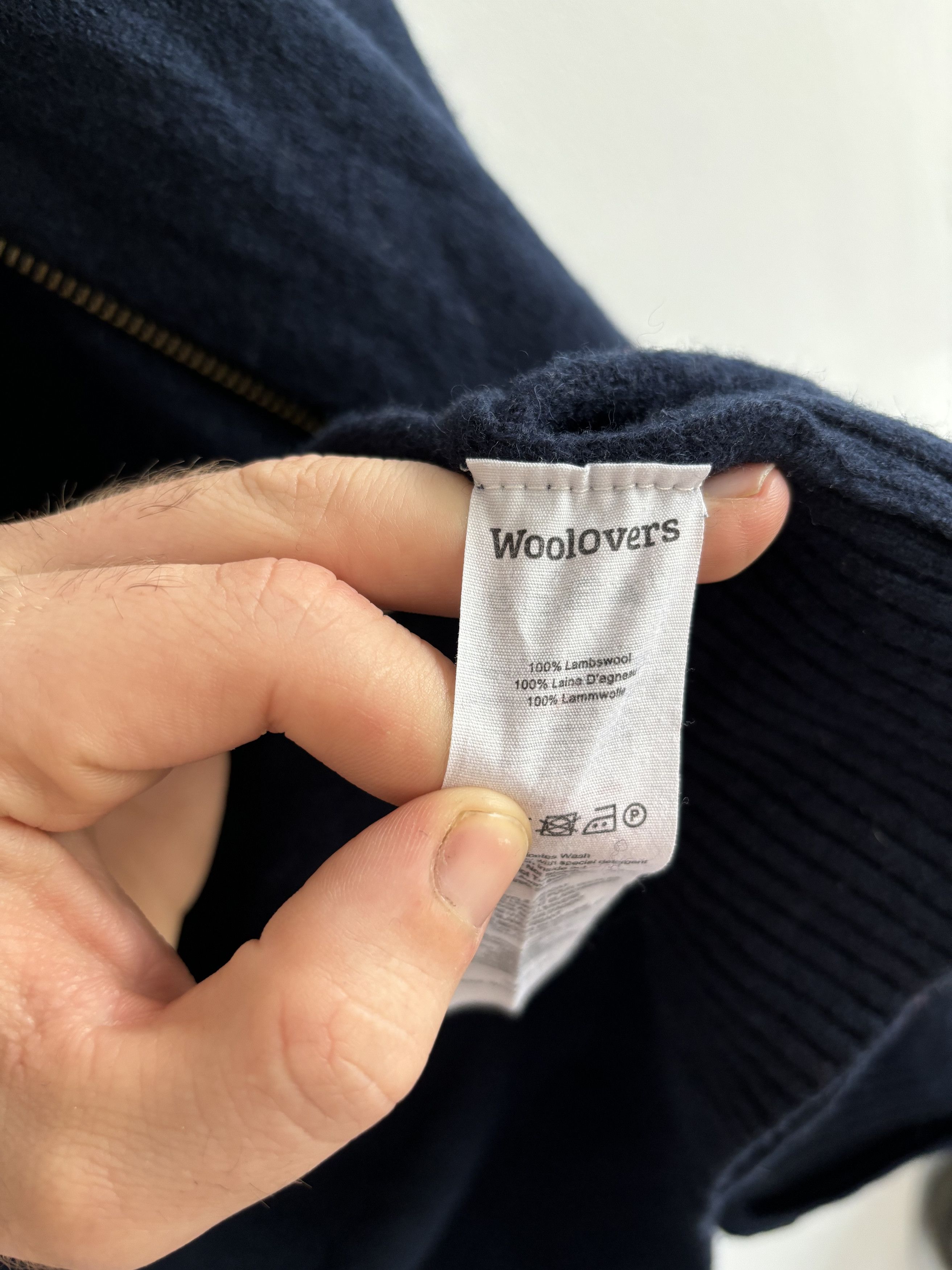 Other Woolover Navy Lambwool Zip Sweater Size US XL / EU 56 / 4 - 7 Thumbnail