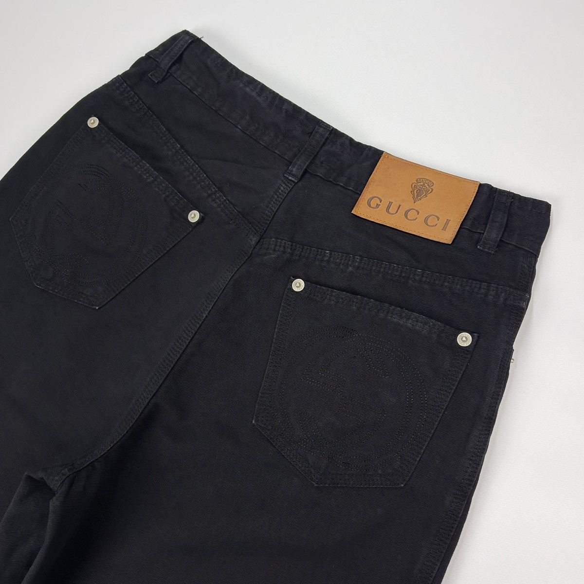 Gucci Gucci Vintage Mom Jeans logo GG Pants Size 32" / US 10 / IT 46 - 8 Thumbnail