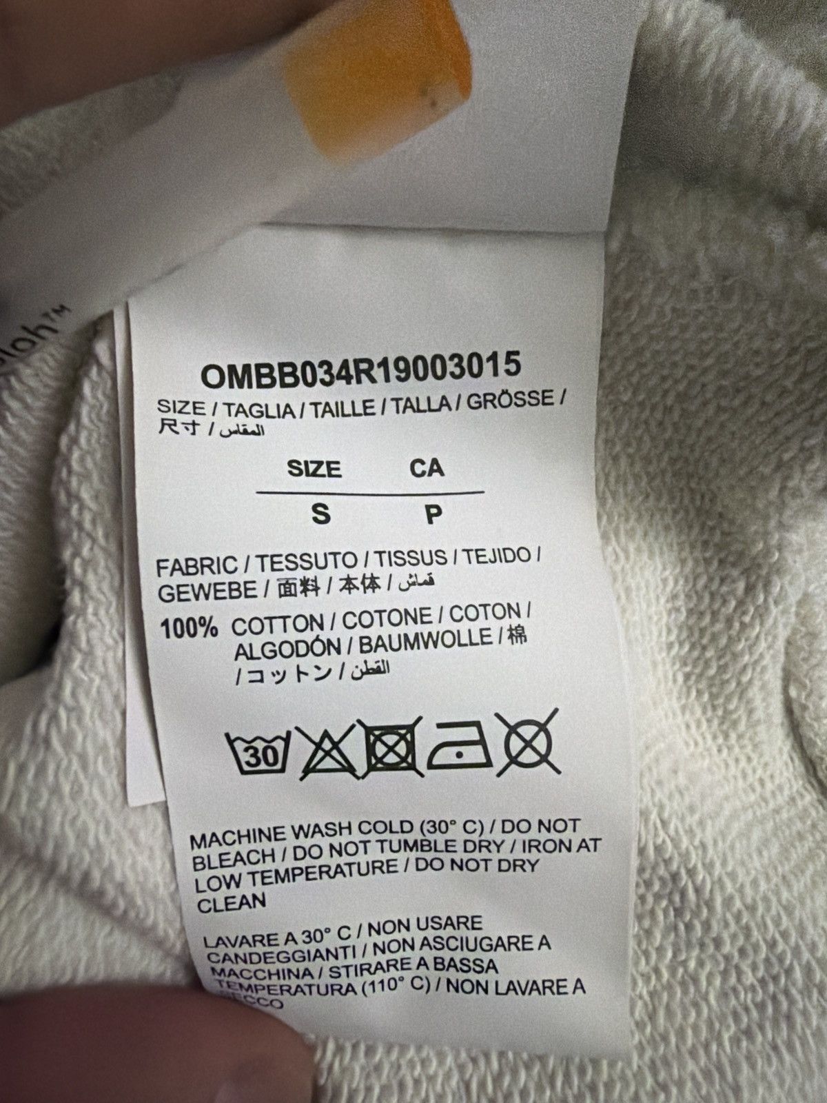 Off-White Off-White Diag Stencil Impressionism 2019 Hoodie White/Pink Size US S / EU 44-46 / 1 - 6 Thumbnail