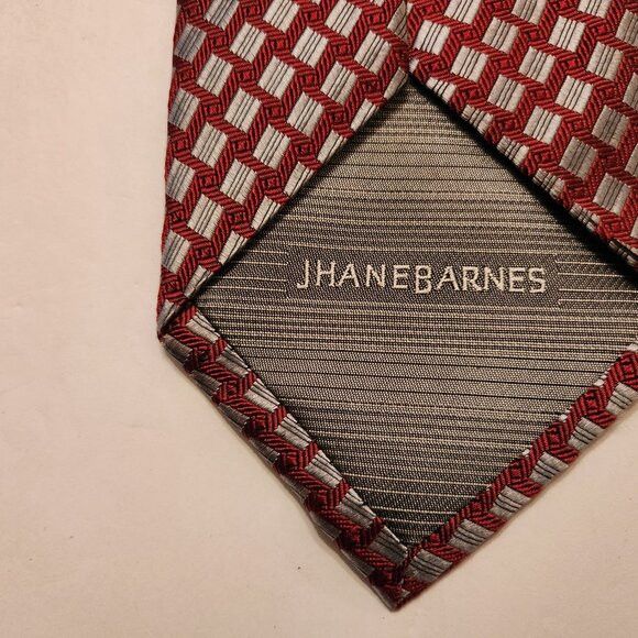 Jhane Barnes jhane Barnes men's new 100%silk tie 3 1/2" X 64 1/2" Size ONE SIZE - 3 Thumbnail
