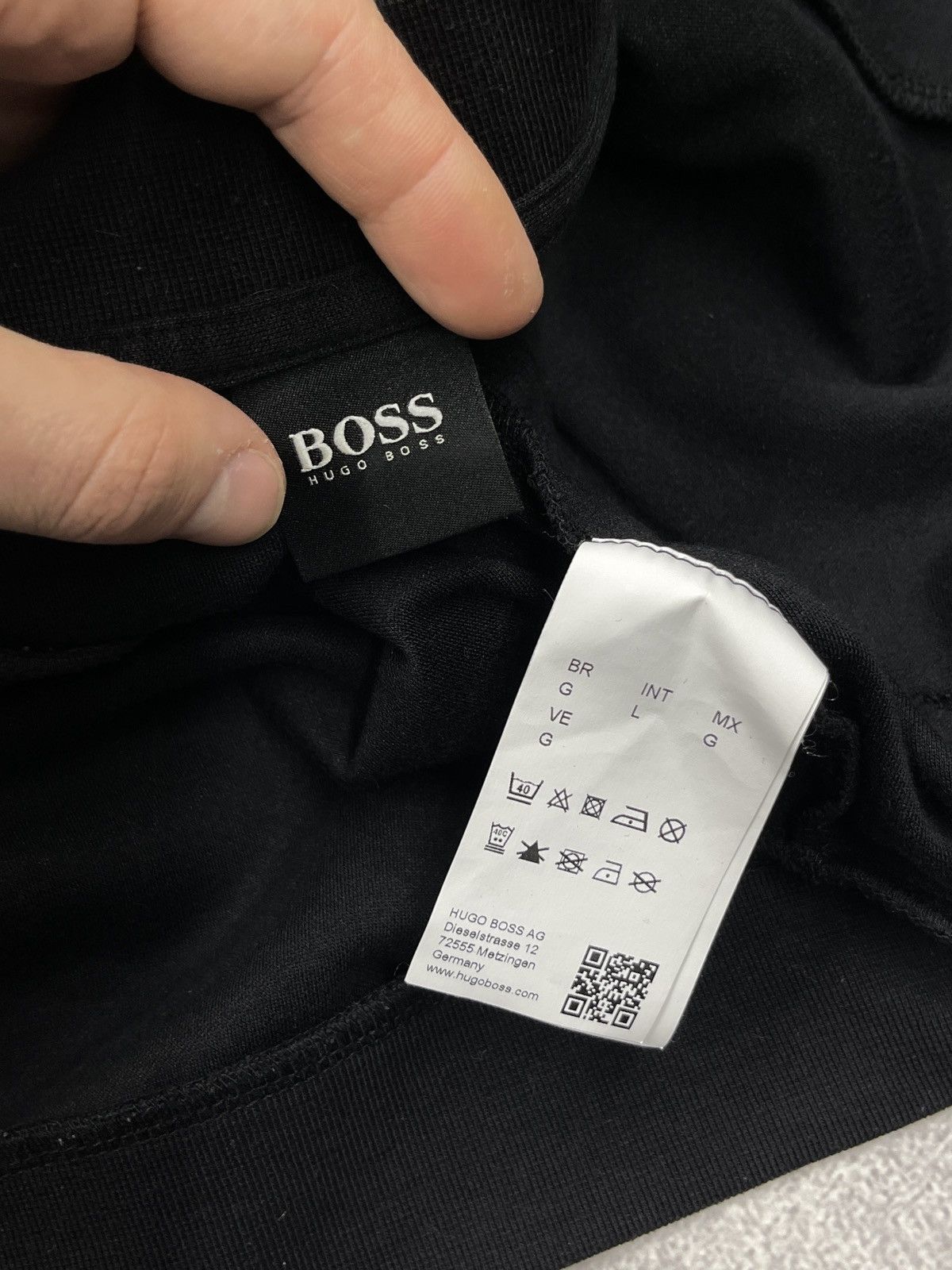Hugo Boss Mens Hugo Boss Track Jacket Black Gold Size L Size US L / EU 52-54 / 3 - 8 Thumbnail