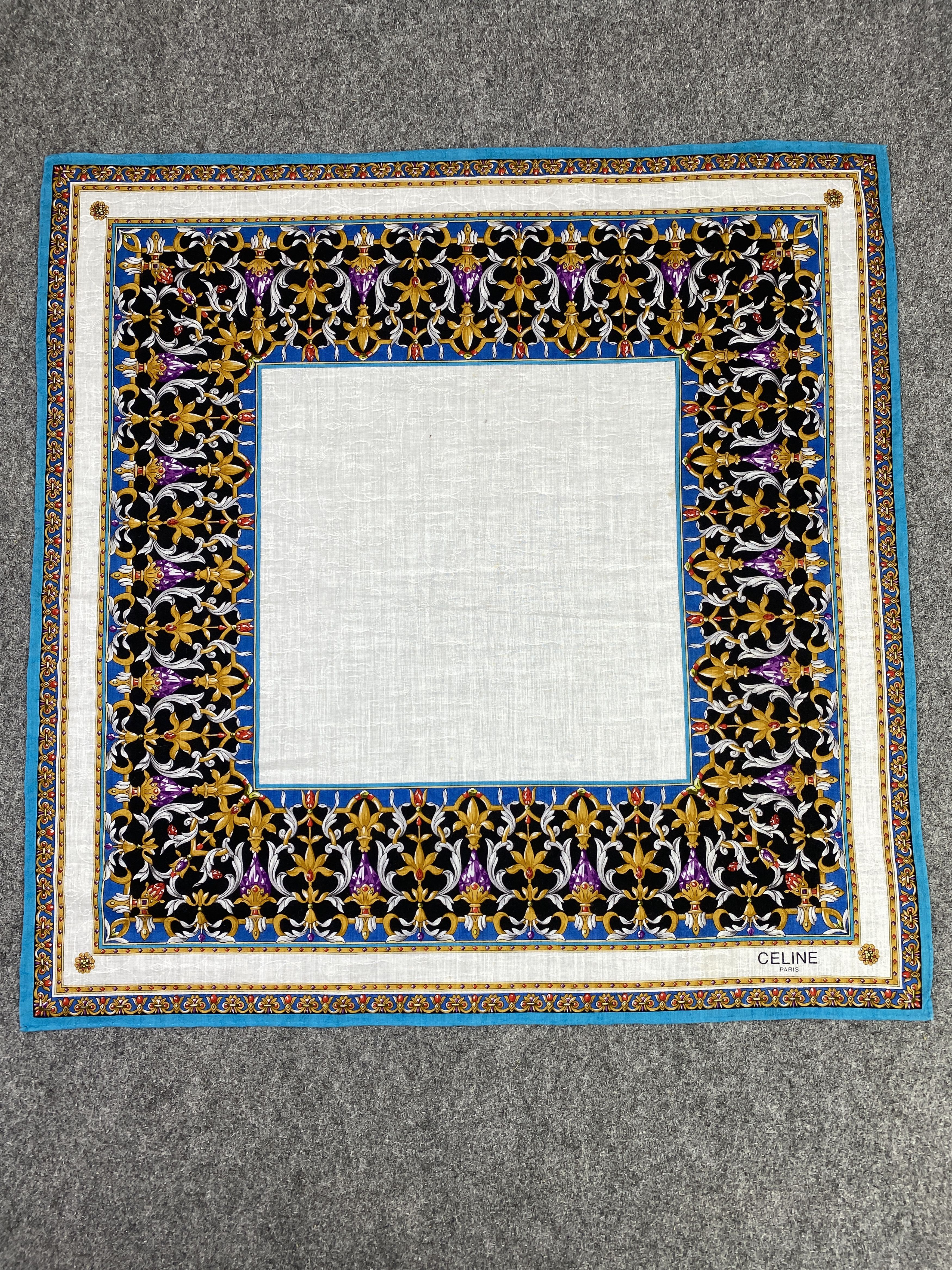 Celine Vintage Celine Handkerchief / Neckerchief KT0246 Size ONE SIZE - 5 Thumbnail