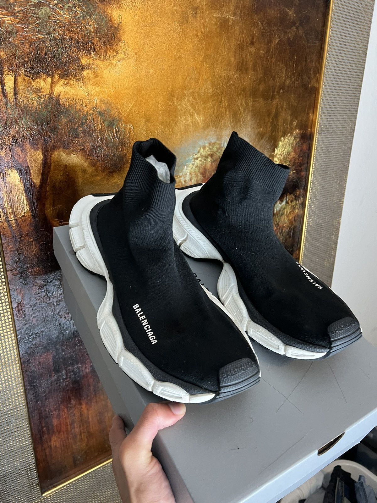 Balenciaga Balenciaga 3XL Sock Knitted Sneakers Size US 11 / EU 44 - 3 Thumbnail