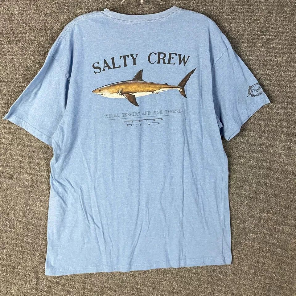 Other Salty Crew T-Shirt Men's Large Cotton Adults Short Sleeve L Size US L / EU 52-54 / 3 - 8 Thumbnail