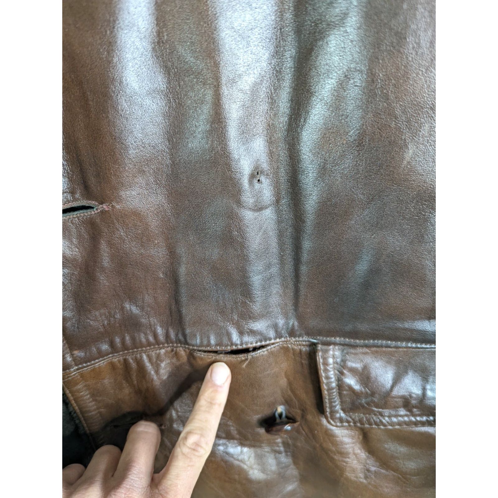 Vintage VINTAGE Lakeland Leather Jacket Mens Brown 40 M Western Trench Coat 70s 60s Car Rancher Coat Size US M / EU 48-50 / 2 - 5 Thumbnail