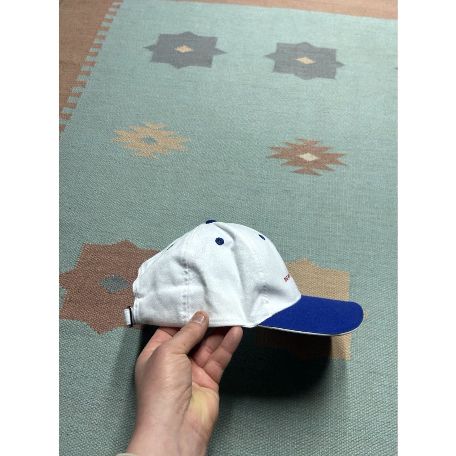 Vintage VINTAGE White Blue Adjustable Big Brothers Big Sisters Program Baseball Cap Hat Men Size ONE SIZE - 8 Thumbnail