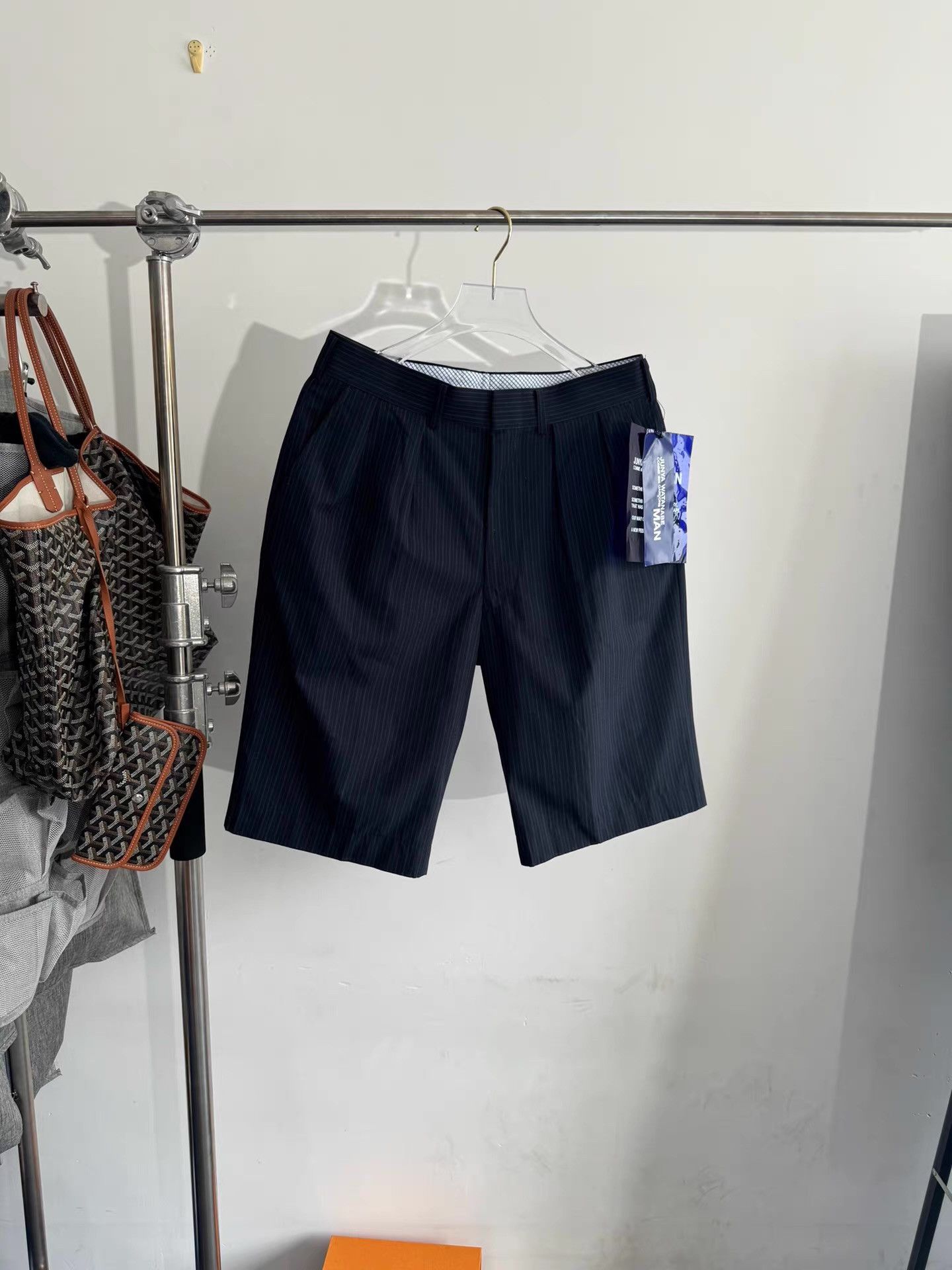 Junya Watanabe Junya Watanabe Striped Suit Shorts Q17 Size US 34 / EU 50 - 1 Thumbnail