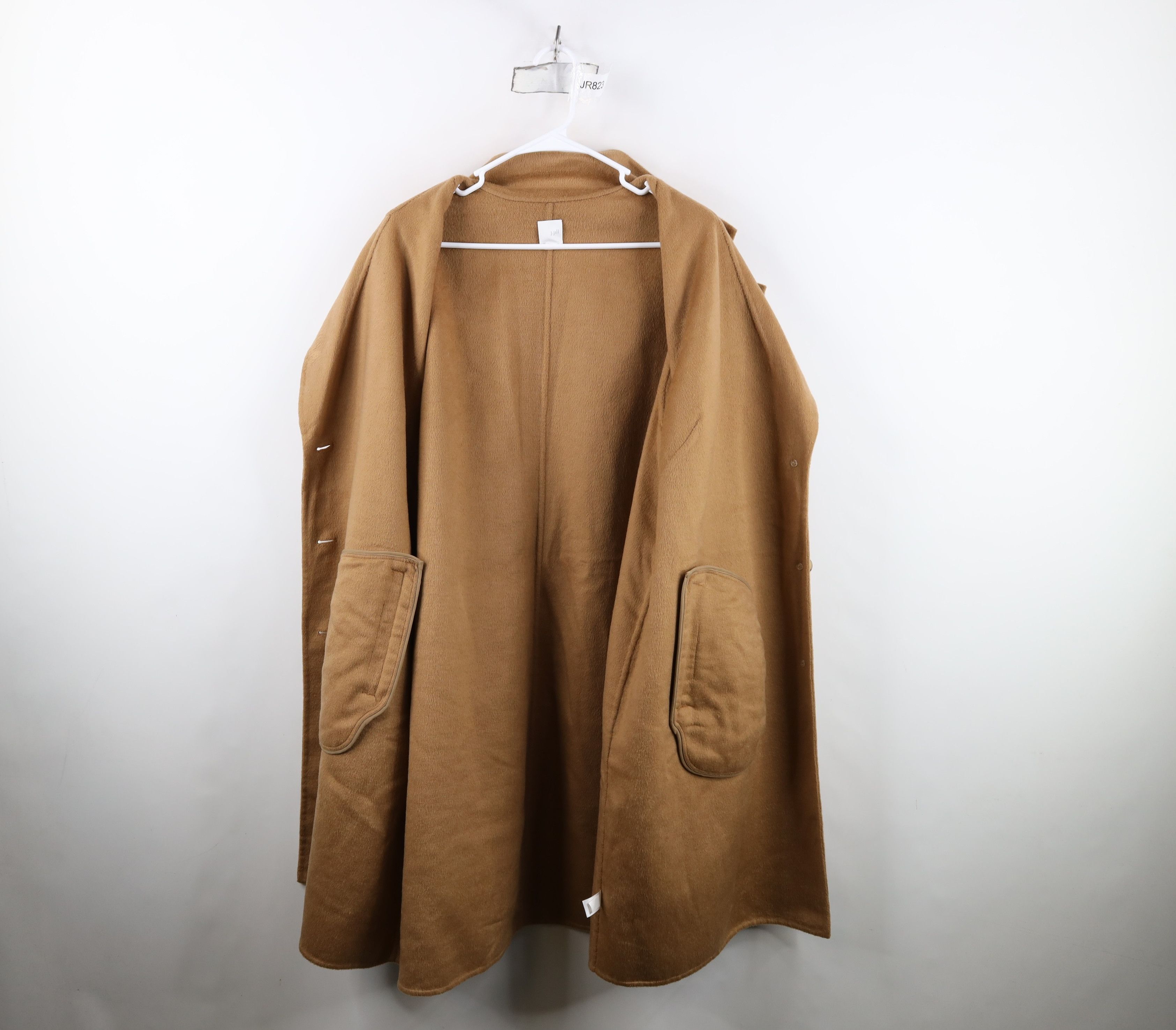 J. Jill J Jill Distressed Wool Blend Button Overcoat Jacket Brown Size XXL / US 16-18 / IT 52-54 - 10 Thumbnail