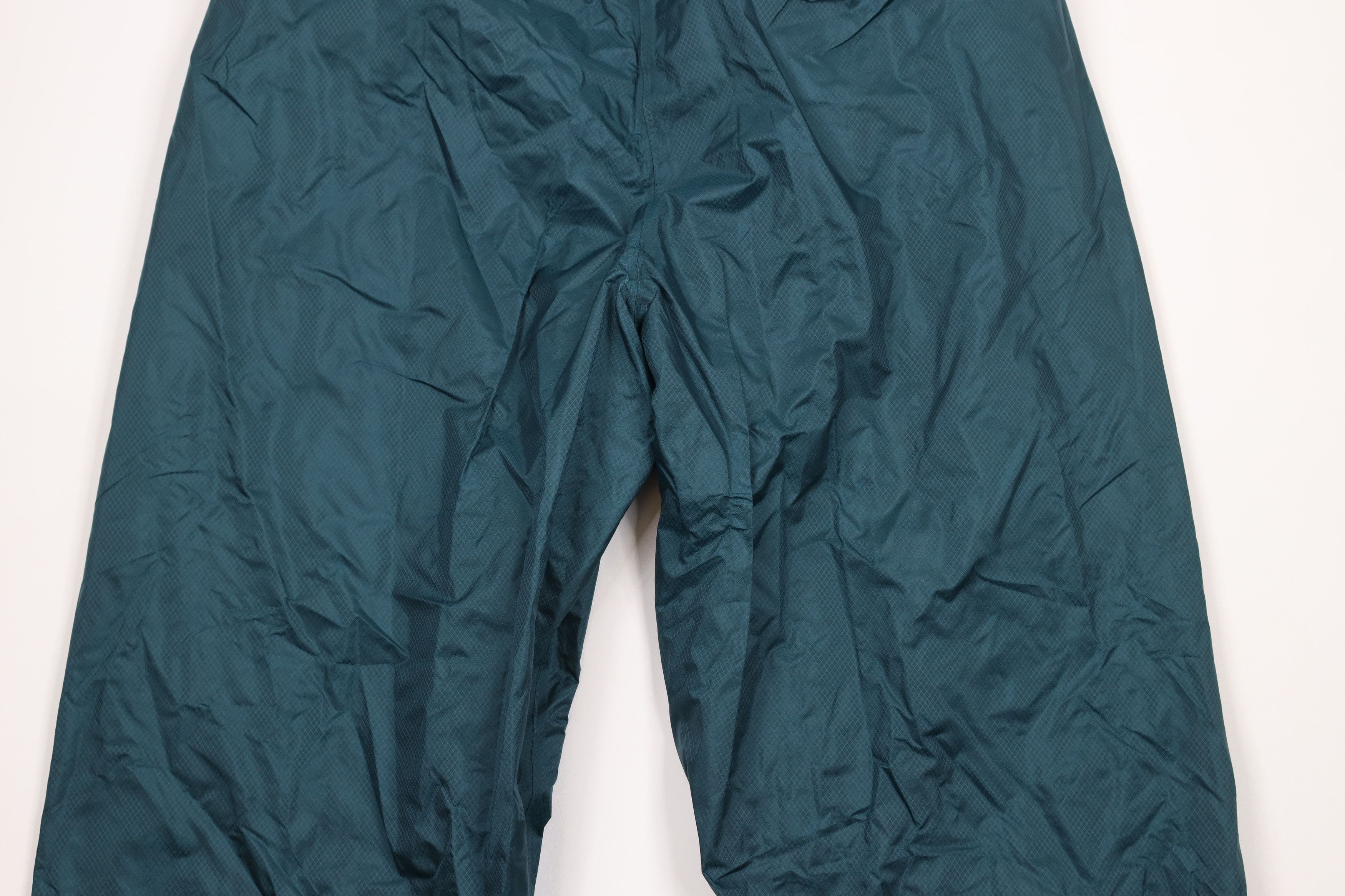 Vintage Vintage 90s Streetwear Wide Leg Waterproof Rain Pants Green Size US 36 / EU 52 - 10 Thumbnail