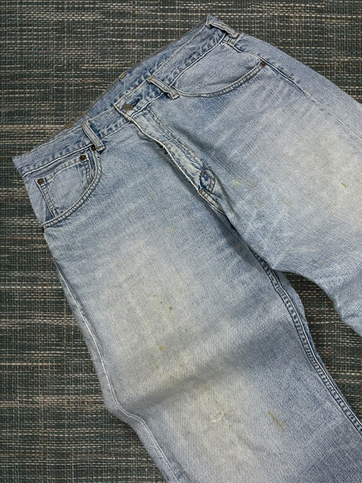 Levi's Vintage Clothing Vintage Original Designer Levis 503 Distressed Stain Denim Size US 32 / EU 48 - 7 Thumbnail