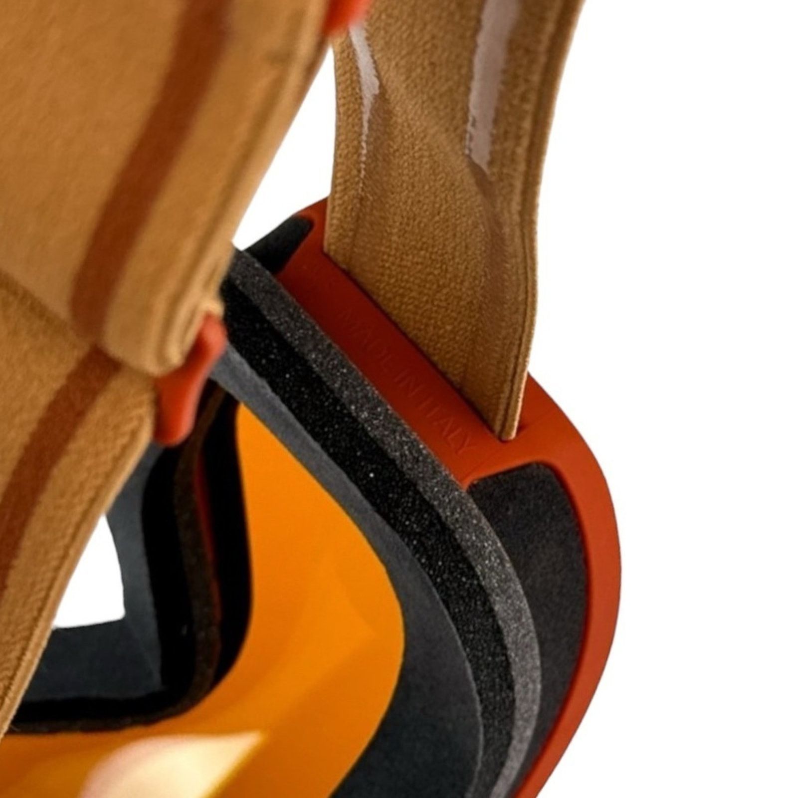 Chloe New! CHLOE Ski Mask CH0072S 003, Matte Rust/Orange Blue Size ONE SIZE - 5 Thumbnail