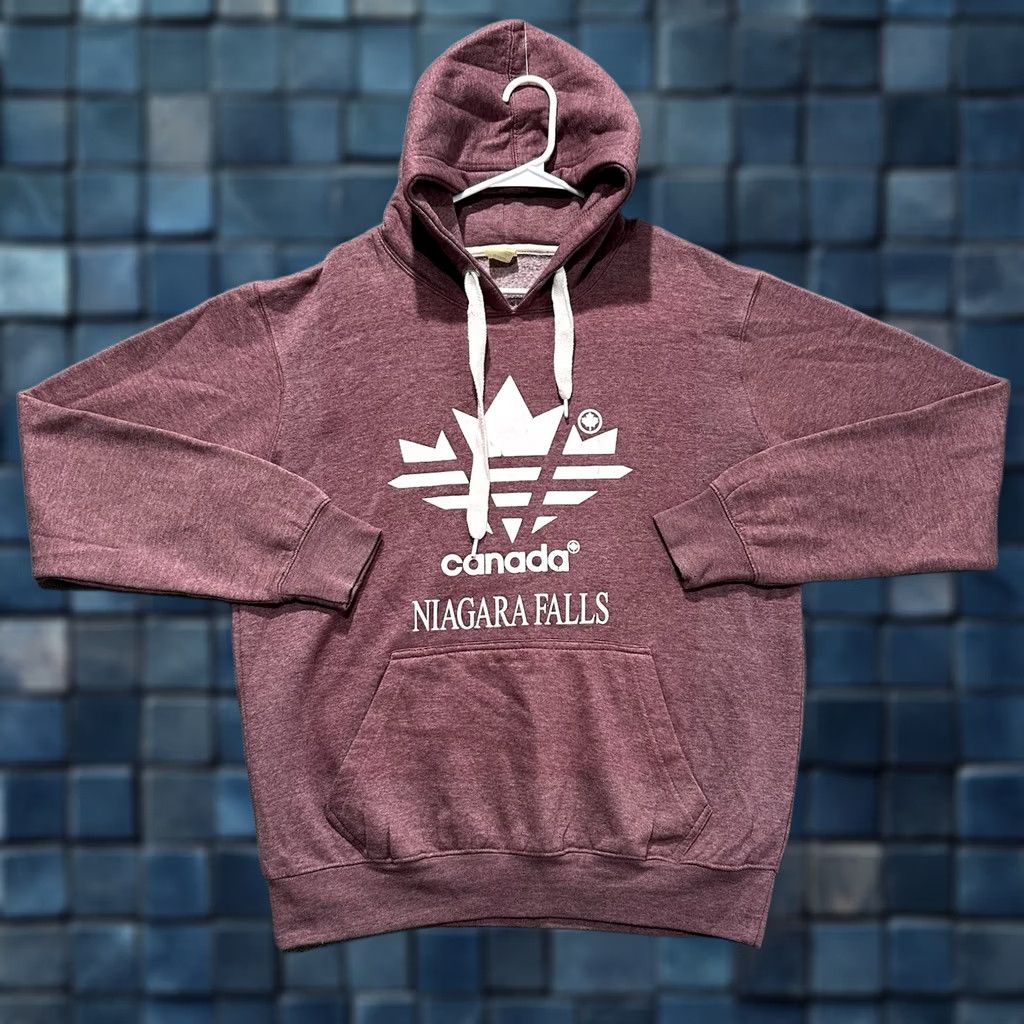 Vintage VINTAGE Niagara Falls Sweatshirt Mens Large Red Graphic Hoodie Canada 90s Size US L / EU 52-54 / 3 - 1 Thumbnail