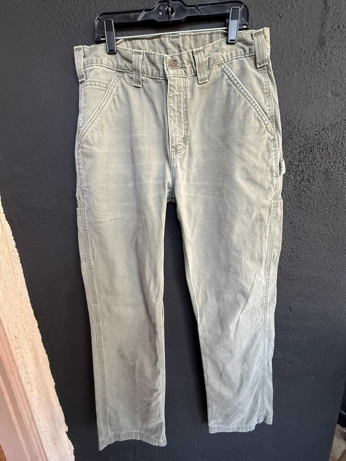 Carhartt Olive Green Carhartt Relaxed Fit Carpenter pants 31” X 32” Size US 31 - 1 Thumbnail