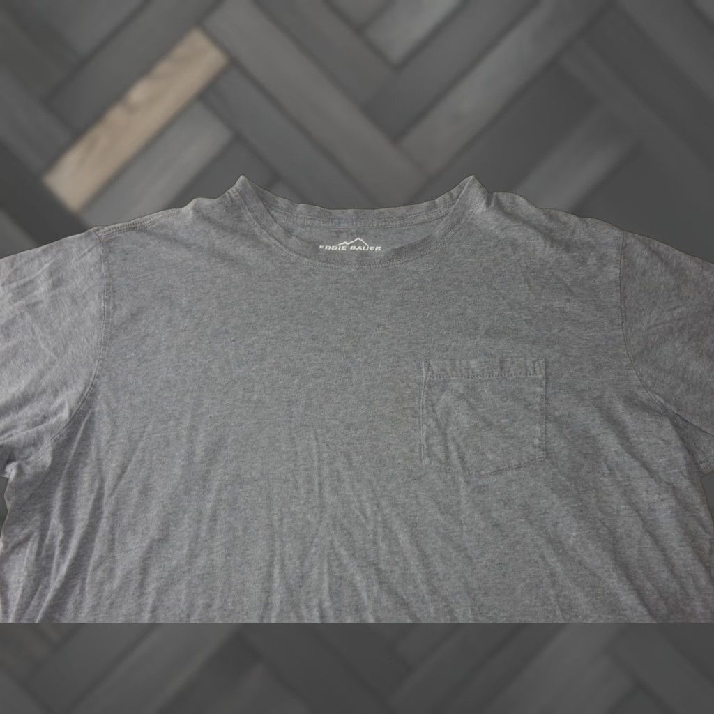 Eddie Bauer Eddie Bauer Men's Short Sleeve T-Shirt Size XXL Gray Cotton Pocket 2XL Size US XXL / EU 58 / 5 - 1 Thumbnail