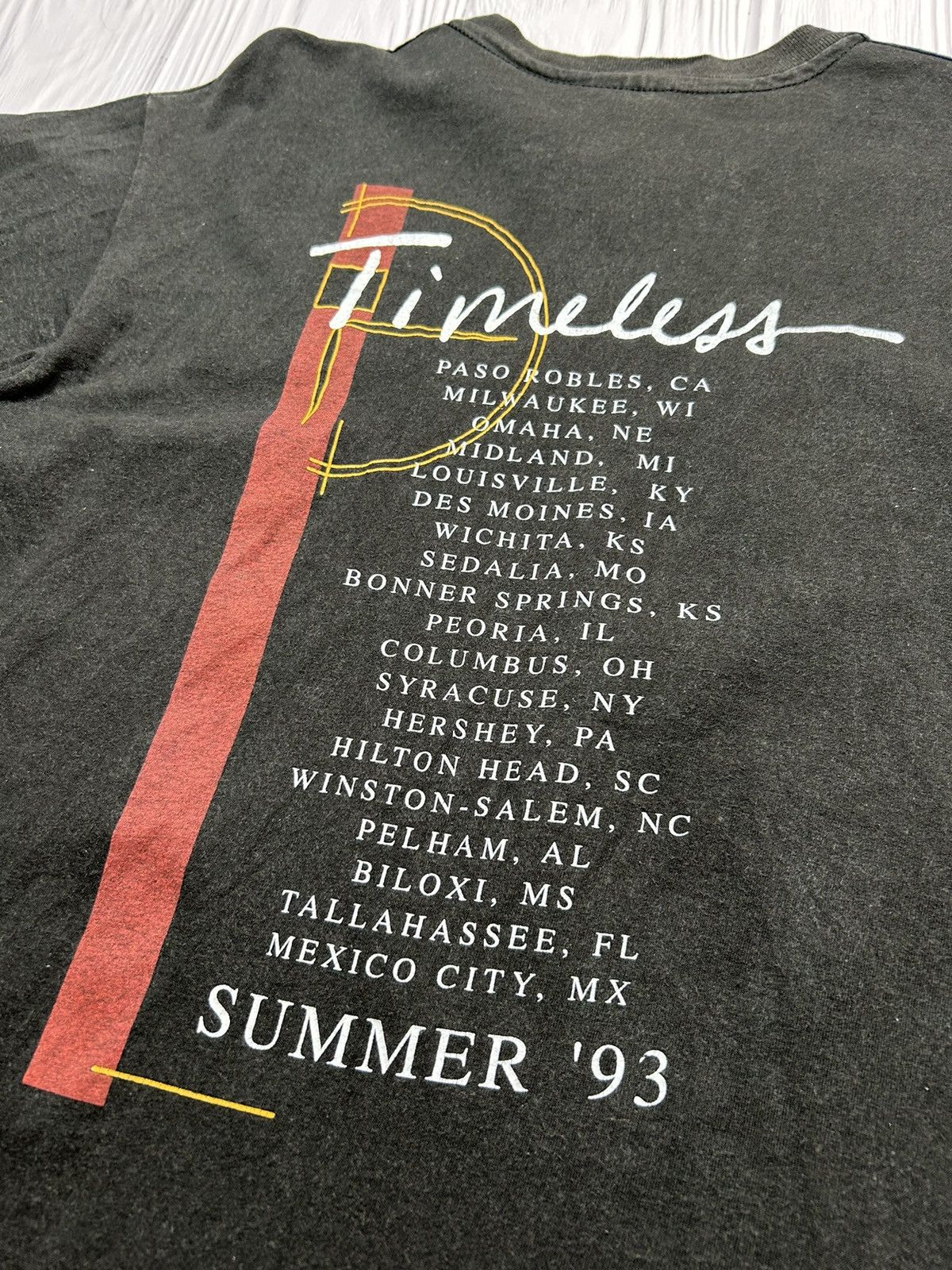 Band Tees Vintage 1993 Singer Michael Bolton Timeless Tour T-Shirt Size US L / EU 52-54 / 3 - 17 Thumbnail