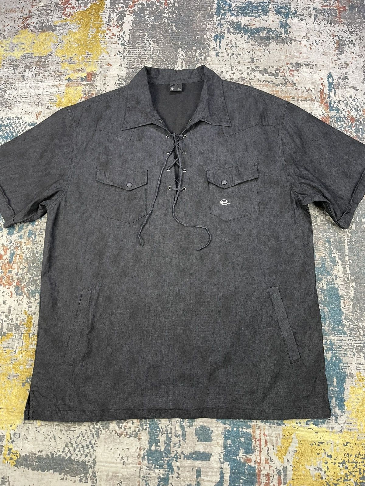 Japanese Brand Impala Rare Character Lace-Up Loose-Fit Pull Over Size US L / EU 52-54 / 3 - 2 Thumbnail