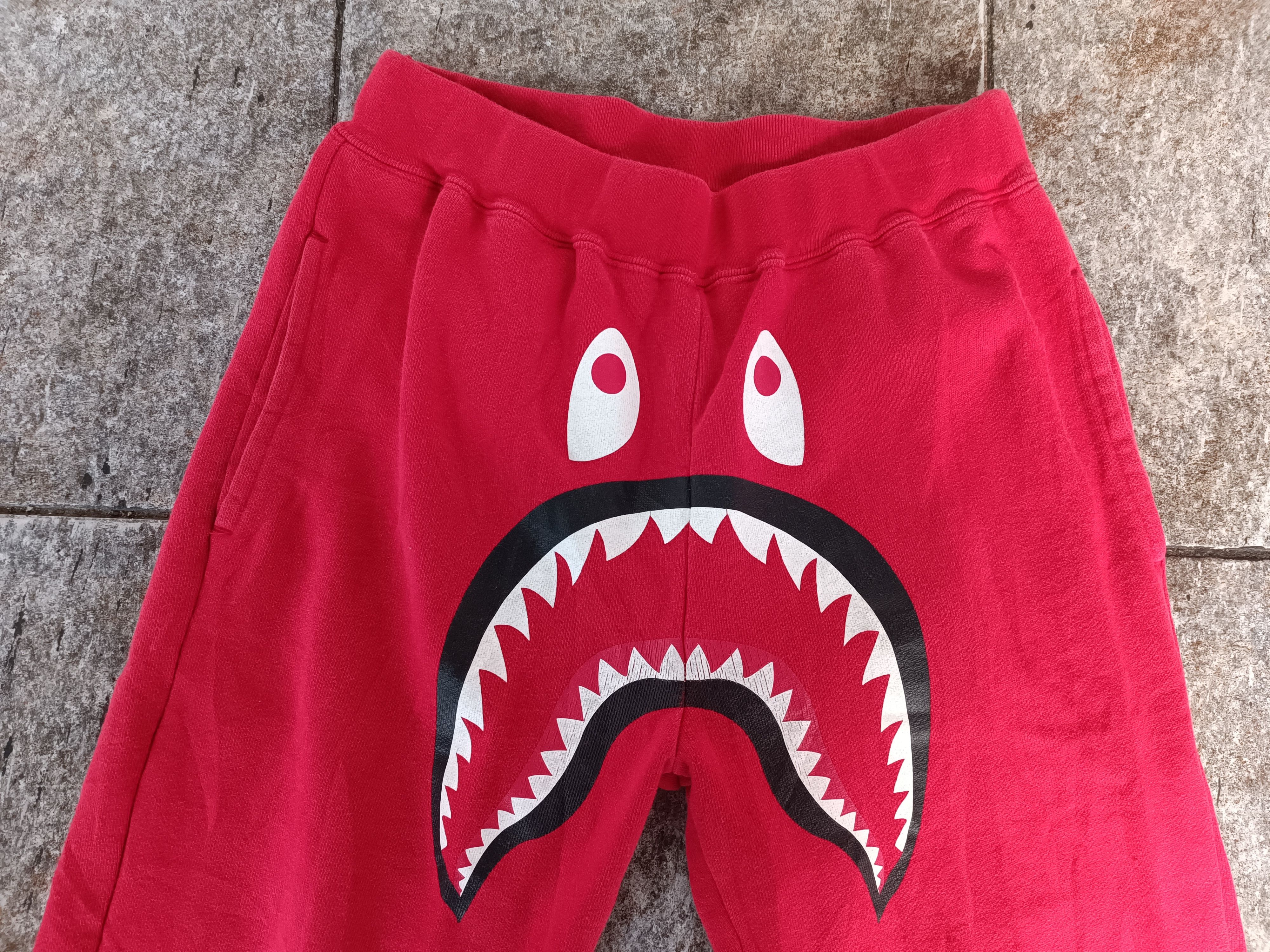 Bape Bape Shark Joggers Size US 27 - 3 Thumbnail