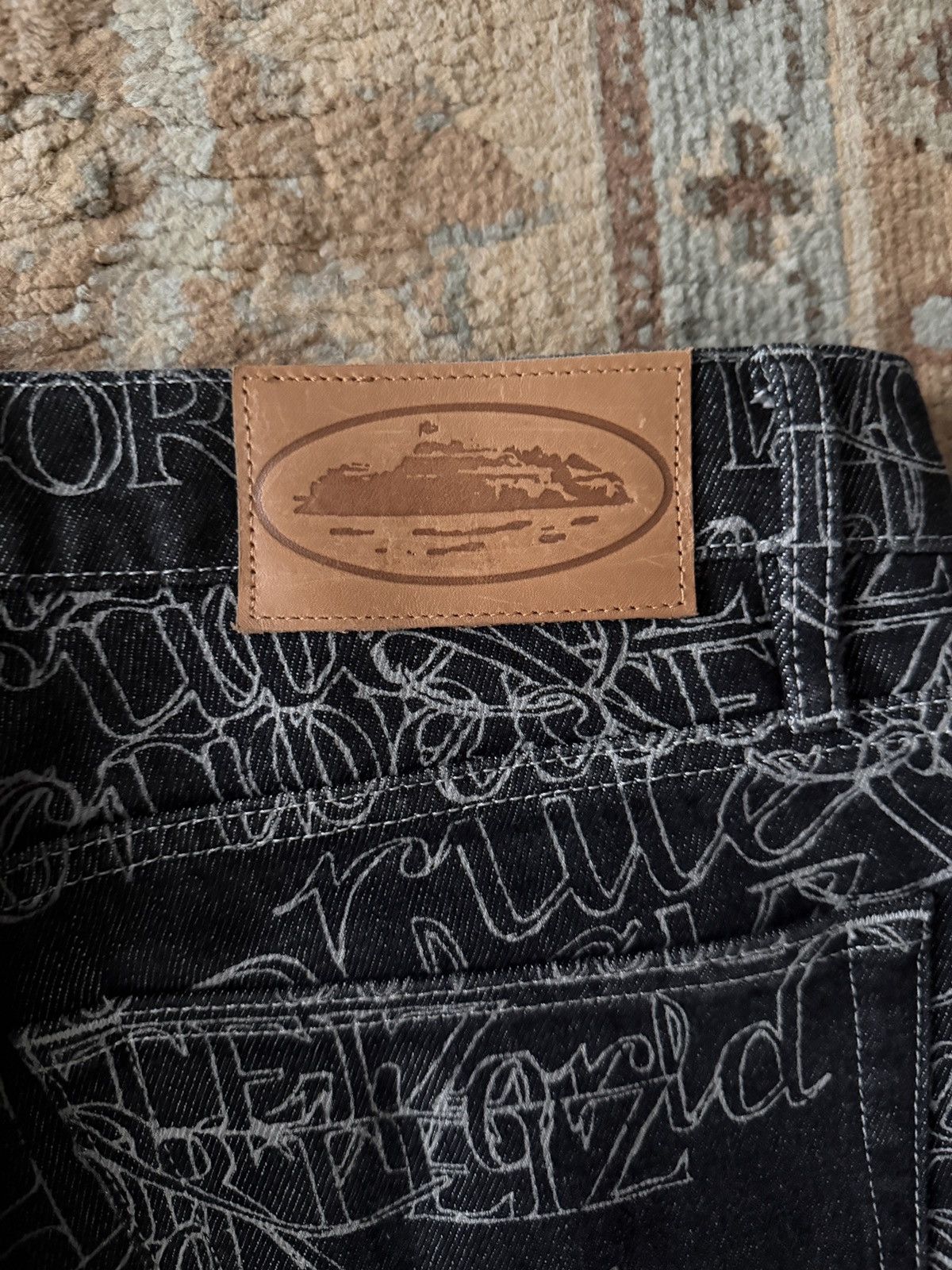 Corteiz Corteiz Hand Written Spell Out Script Denim Jeans FW2025 Size US 34 / EU 50 - 4 Thumbnail