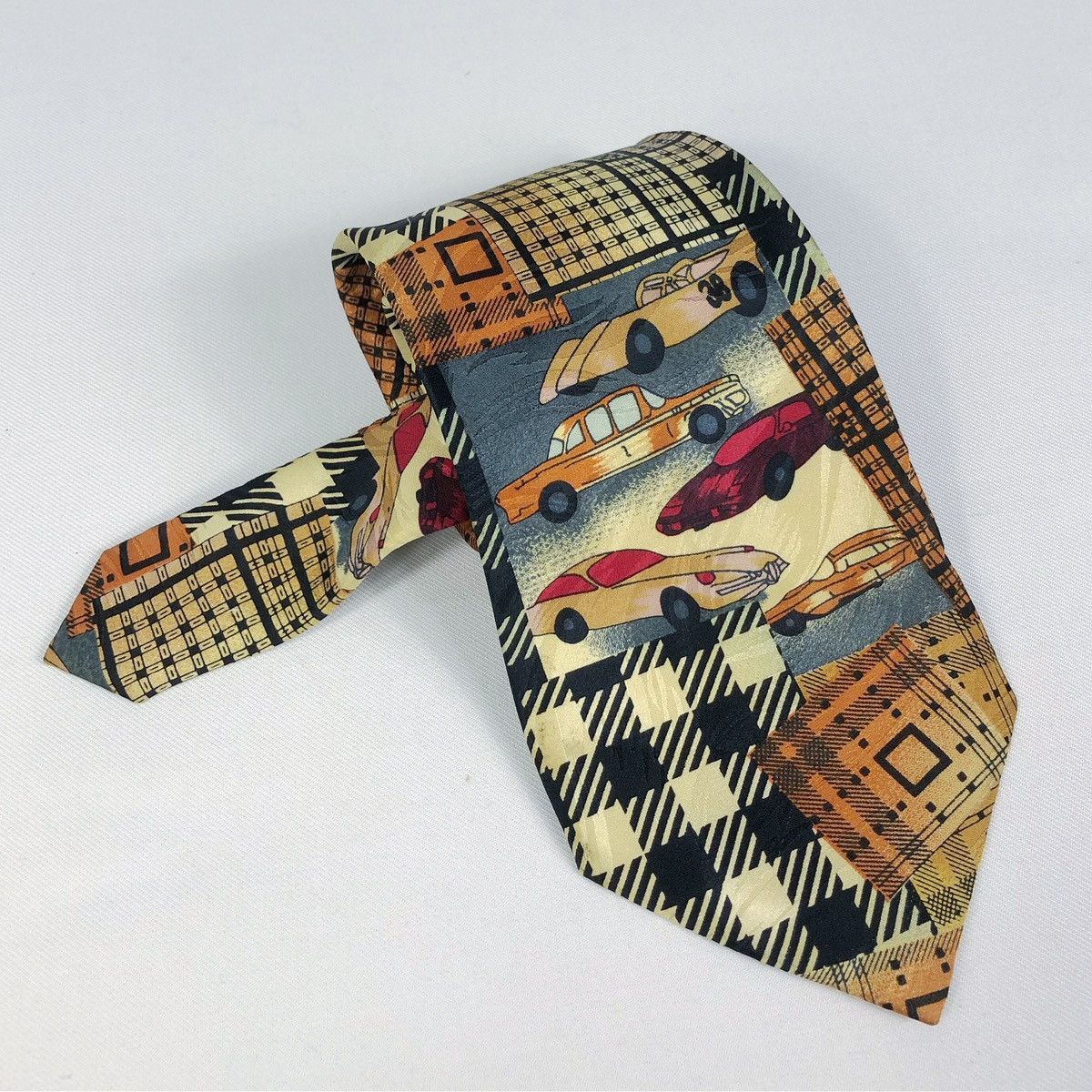 Vintage Rare Vintage Chasecult Cars Silk Tie Size ONE SIZE - 8 Thumbnail