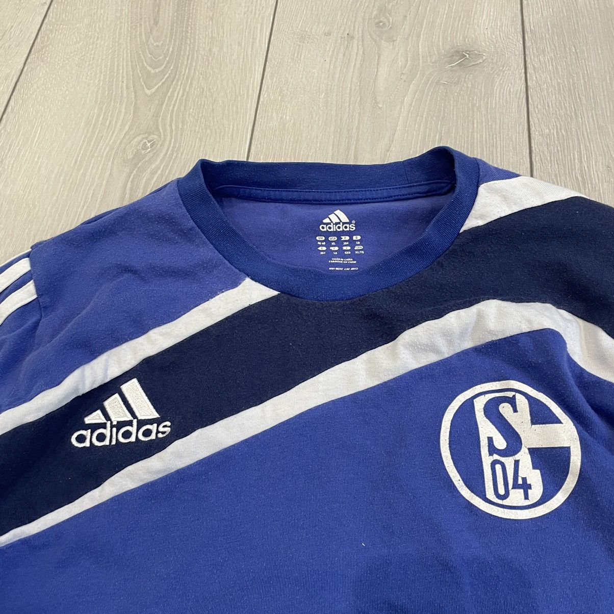 Adidas × Vintage Adidas Schalke 90s tee jersey shirt blokecore football socce Size US XL / EU 56 / 4 - 2 Thumbnail