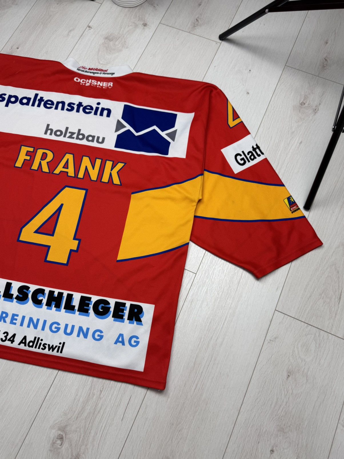 NHL OCHSNER Ehc Dubendorf #4 FRANK Swiss Hockey Jersey Size XL Size US XL / EU 56 / 4 - 11 Thumbnail