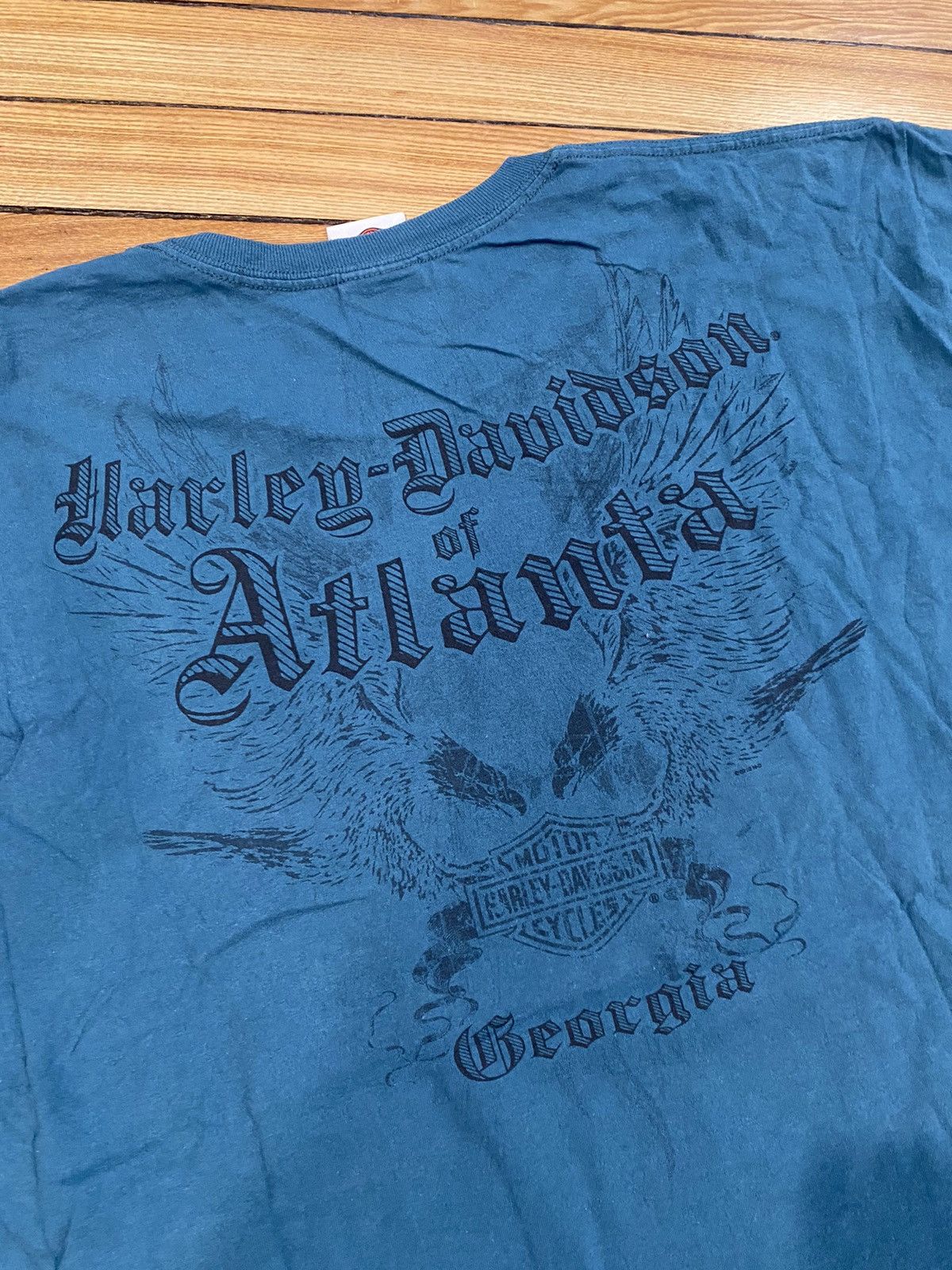 Harley Davidson × Vintage Harley t shirt L/XL Atlanta Ga Size US XL / EU 56 / 4 - 4 Thumbnail