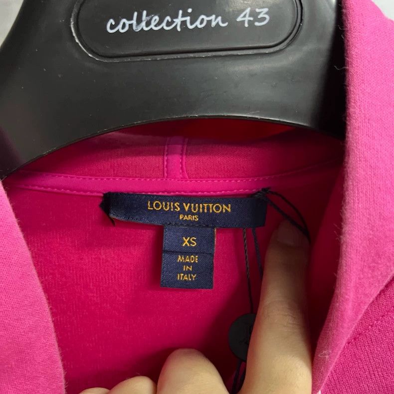 Louis Vuitton Louis Vuitton Pink graphic printed drawstring hoodie Size XS / US 0-2 / IT 36-38 - 2 Thumbnail