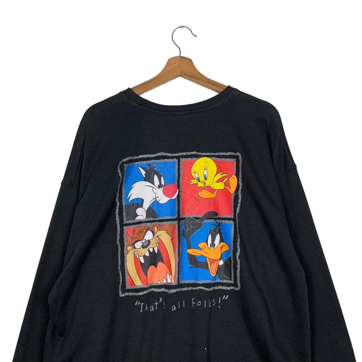 Cartoon Network LOONEY TUNES That’s All Folks Graphics Sweatshirt #1951-C85 Size US L / EU 52-54 / 3 - 2 Thumbnail