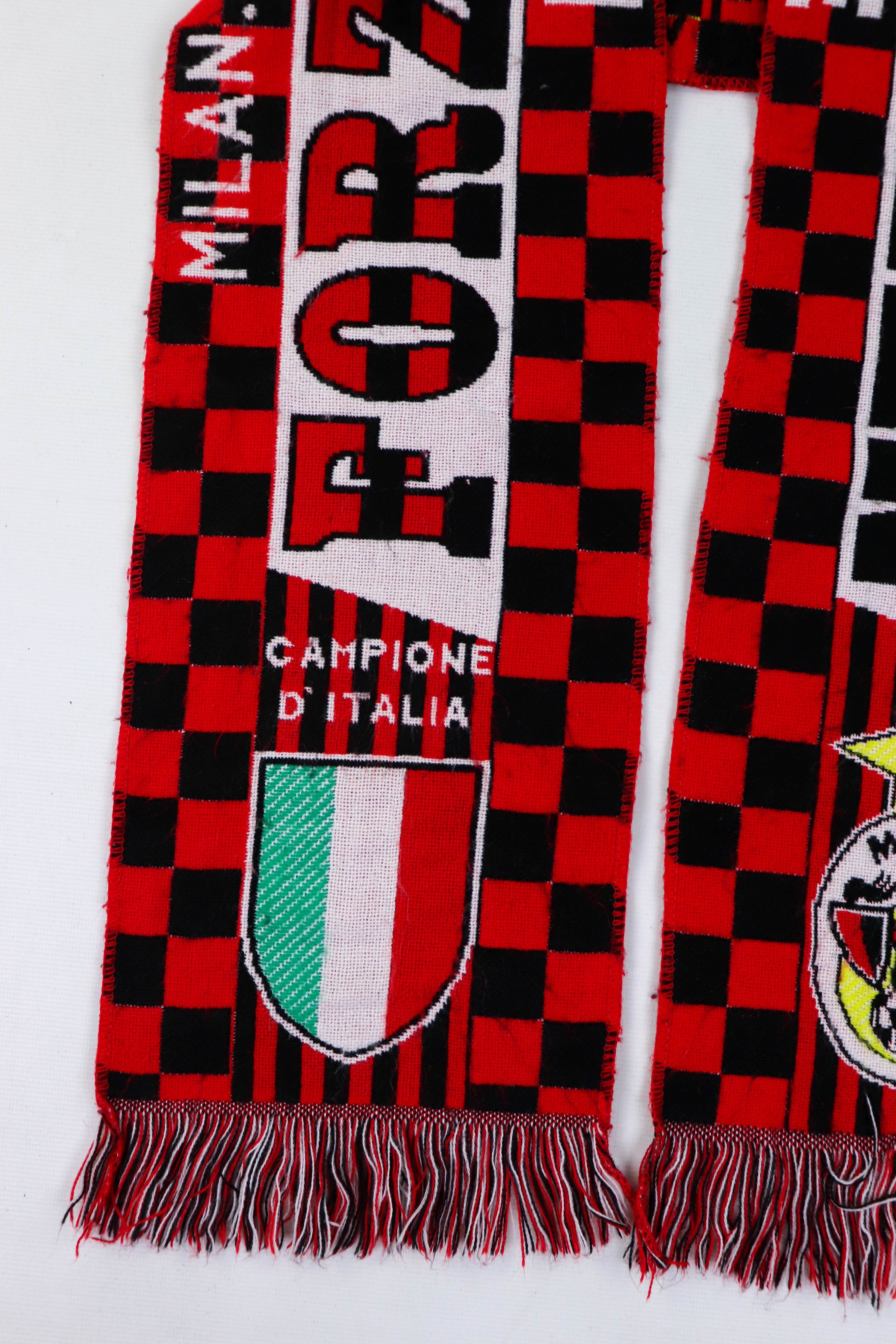 Vintage Vintage Forza Milan Campione Soccer Football Scarf Size ONE SIZE - 5 Thumbnail