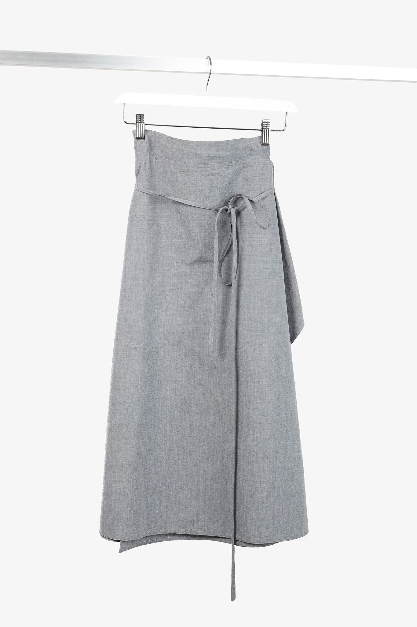 SOFIE D'HOORE Sofie D’Hoore Simone Woven Cotton Wrap Midi A-Line Skirt Size 27" / US 4 / IT 40 - 1 Thumbnail
