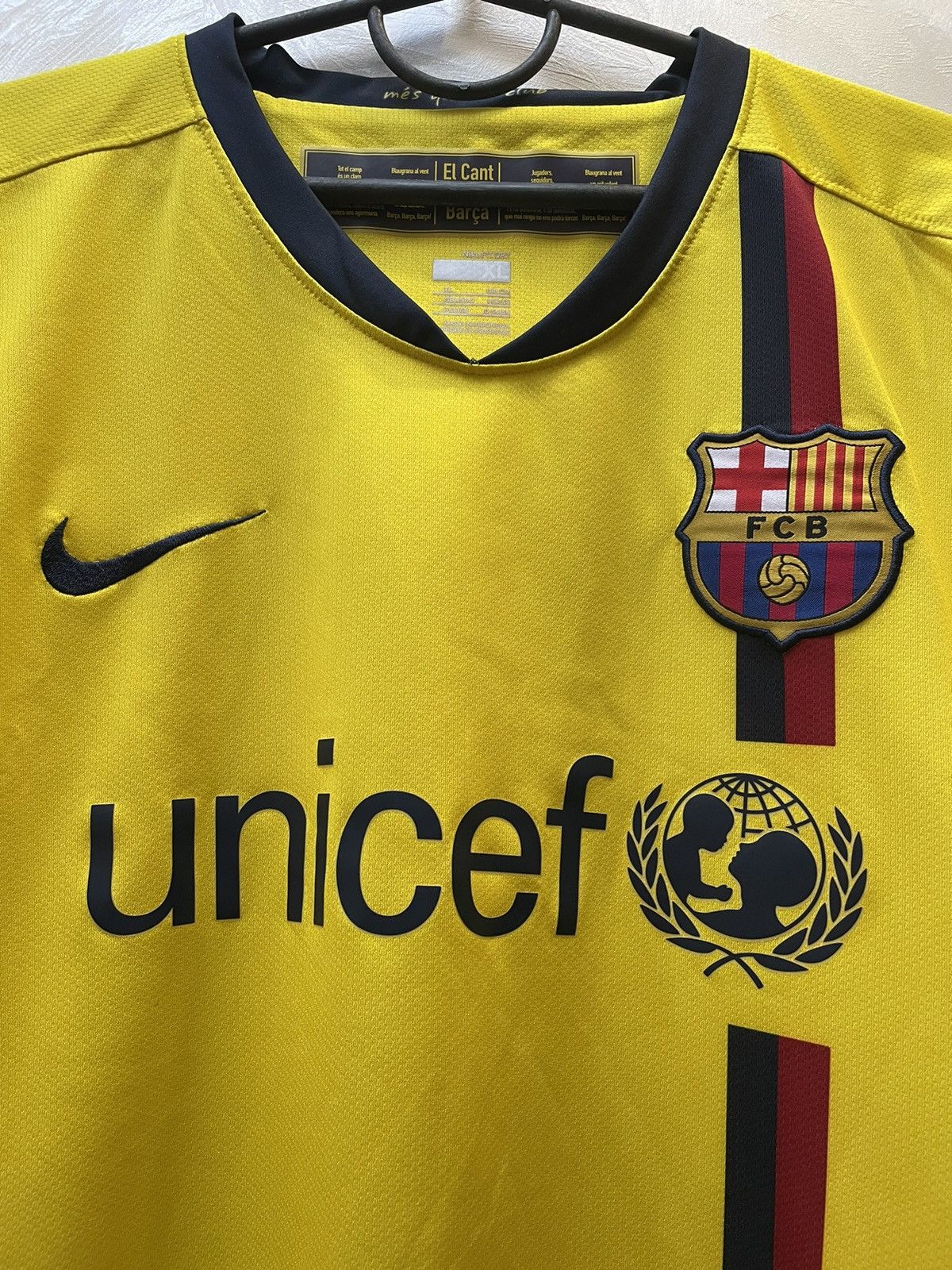 Nike × Vintage NIKE BARCELONA 2008/2009 AWAY SHIRT JERSEY BLOKECORE RARE Size US XL / EU 56 / 4 - 4 Thumbnail