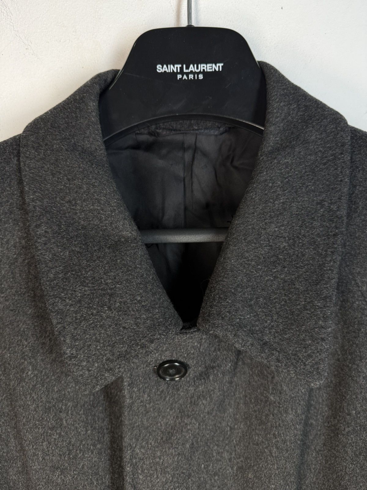 Yves Saint Laurent Loro Piana x YSL Coat Wool Grey Heavy Soft Long Italy Size US XL / EU 56 / 4 - 17 Thumbnail