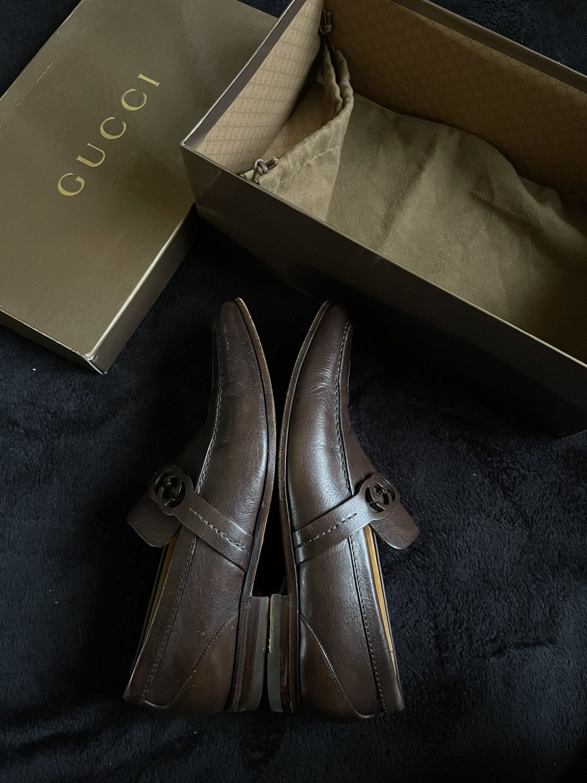 Gucci Vintage Loafers Gucci Leather Shoes Men‘s Size 41 Size US 8 / EU 41 - 5 Thumbnail