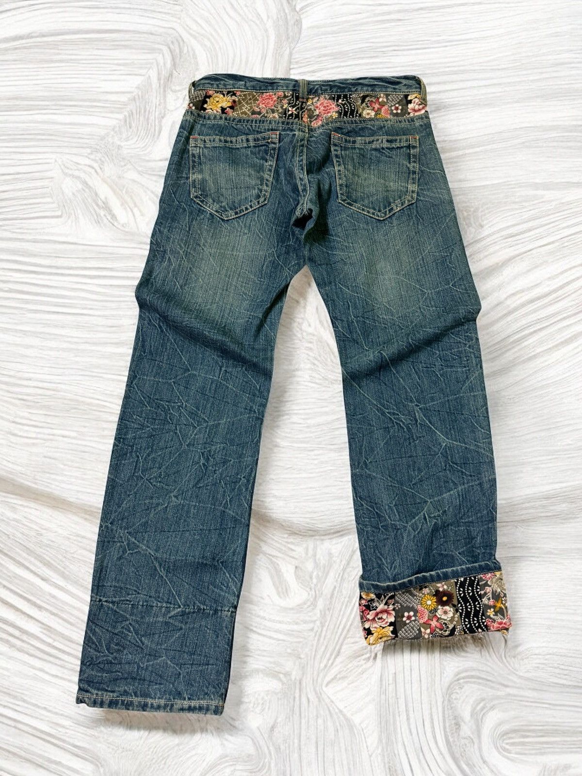 Japanese Brand VINTAGE RARE JAPANESE FLORAL DESIGN PROLETA RE ART STYLE Size US 28 / EU 44 - 1 Thumbnail