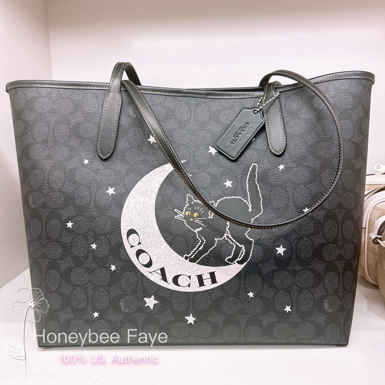 Coach City Tote In Signature Canvas With Halloween Graphic CW451 Size ONE SIZE - 1 Thumbnail