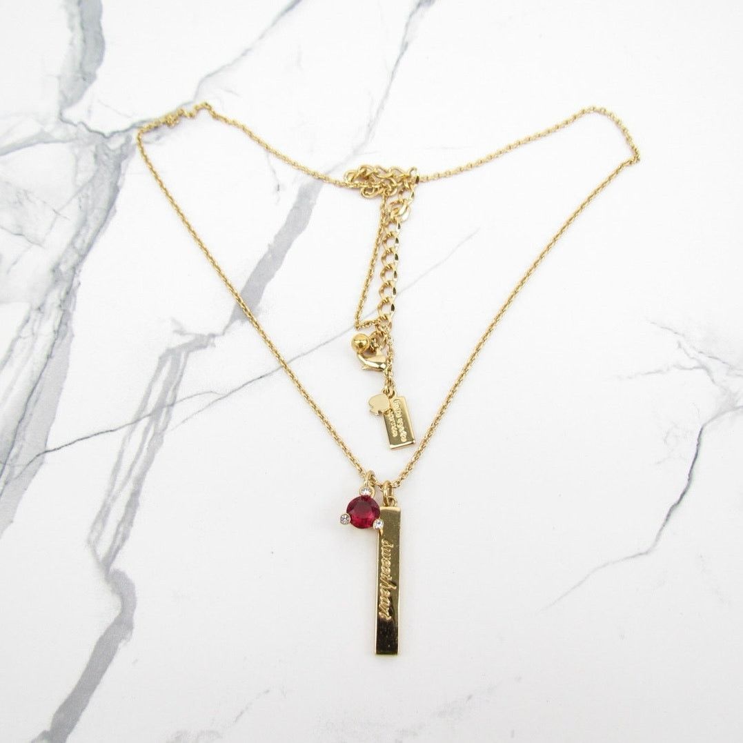 Kate Spade Kate Spade Sweetheart Gold Plated Pendant Necklace Size ONE SIZE - 5 Thumbnail