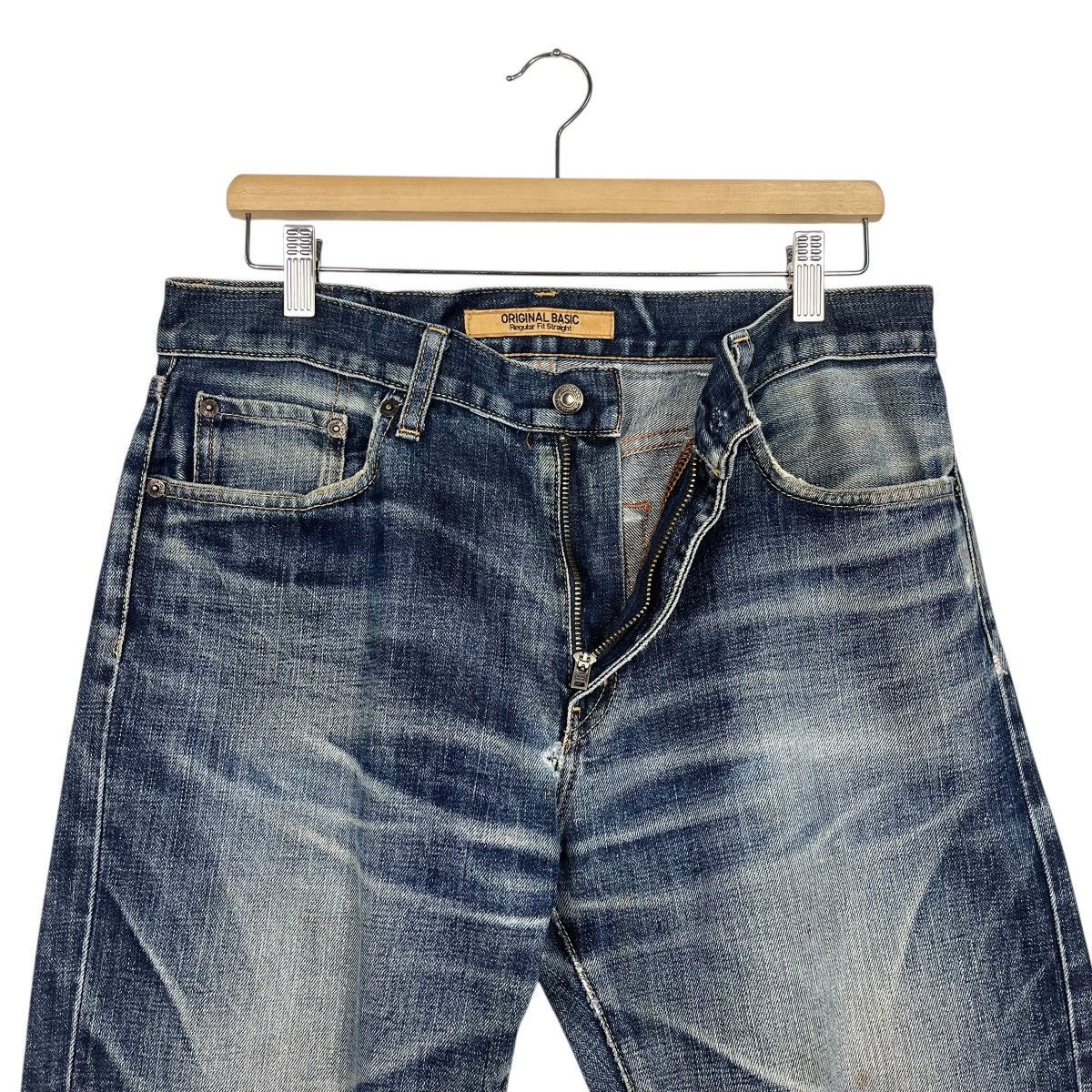 Japanese Brand Vintage Japanese Designer Distressed Faded Denim Size US 32 / EU 48 - 15 Thumbnail