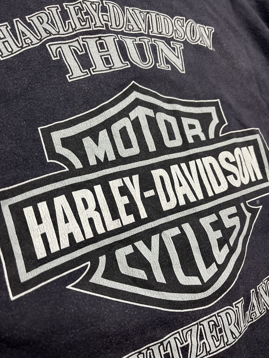 Harley Davidson Vintage 2009 Harley Davidson Switzerland Thun Tee Shirt Rare Size M / US 6-8 / IT 42-44 - 13 Thumbnail