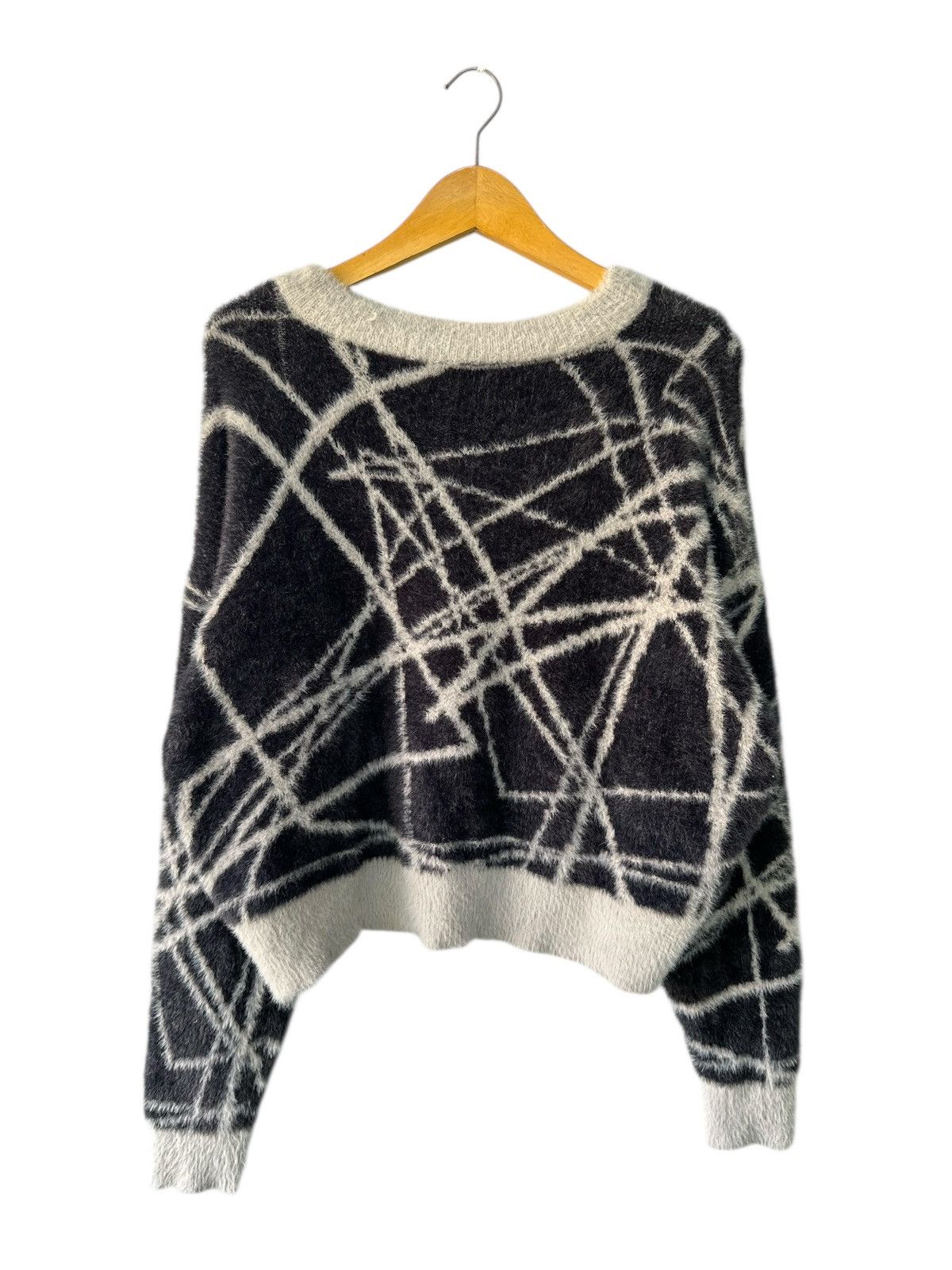 Beauty Beast DISTRESSED CROPPED LGB STYLE MOHAIR Abstract Knit Grunge Size US L / EU 52-54 / 3 - 5 Thumbnail